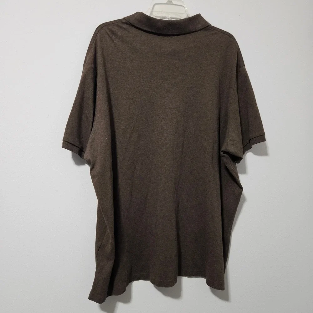 Polo Ralph Lauren Mens XXL Classic Fit‎ Brown Short Sleeve Cotton Polo Shirt